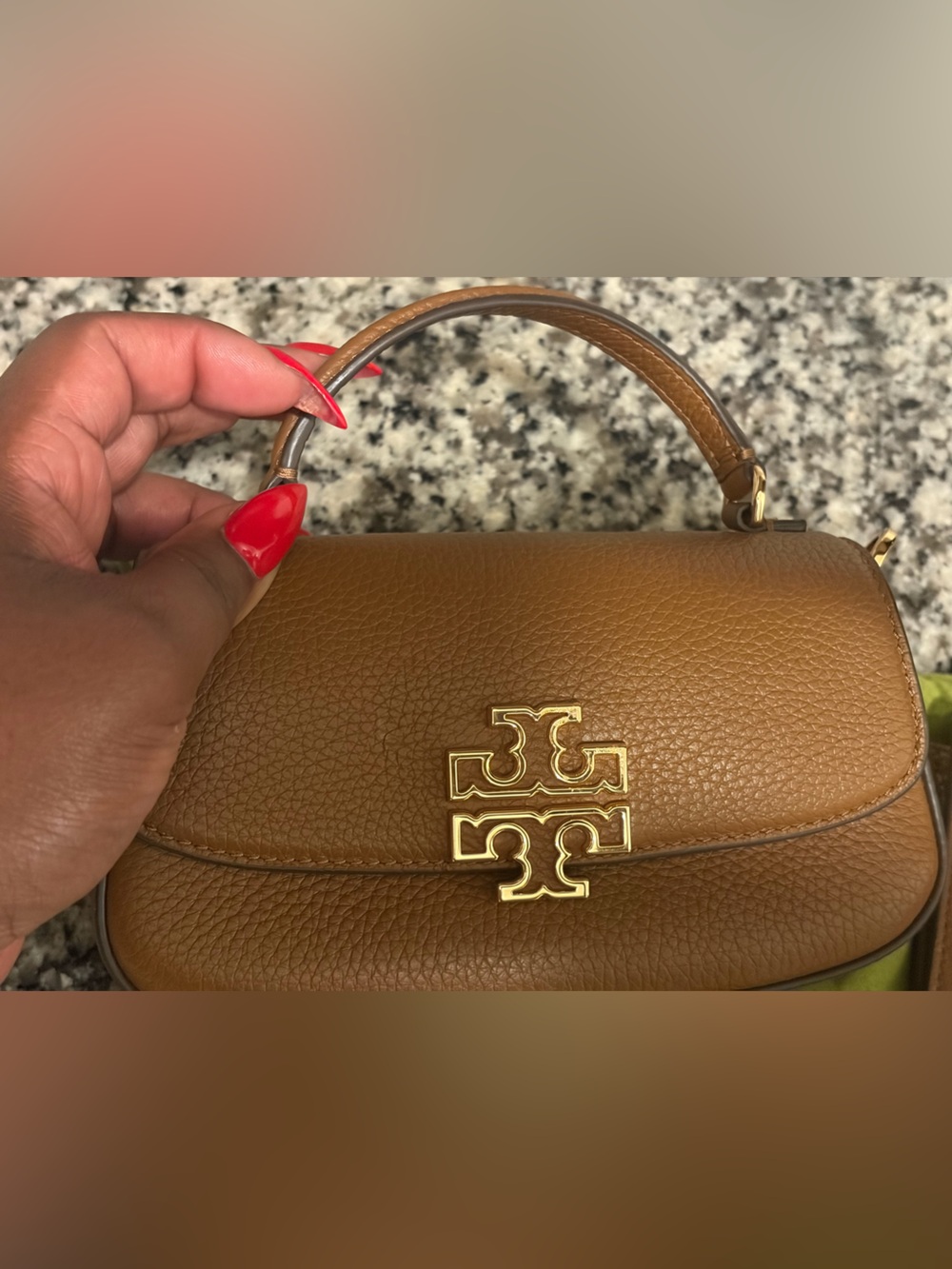 Tory Burch Tan/Brown Leather Crossbody with Card Case - Picture 10 of 13